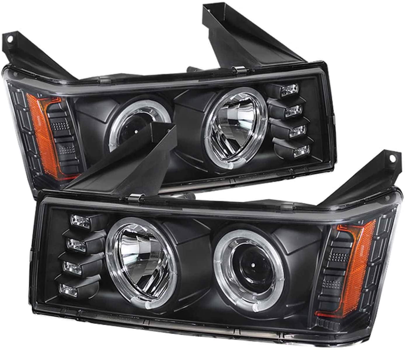 Spyder Auto 5074140 LED Halo Projector Headlights Black/Clear