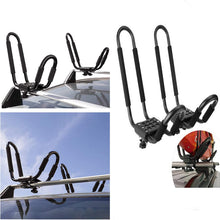 poueae Kayak Carrier Rack J -Bar Rack for Canoe Kayaks Surfboard and Ski Board Mount on Car Roof Crossbar(2 Pair)