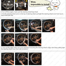 Valleycomfy Diamond Crystal Steering Wheel Cover for Women Girls- Bling Bling Rhinestones Steering Wheel Cover with Universal Fit 15 Inch(Pink White Diamond)