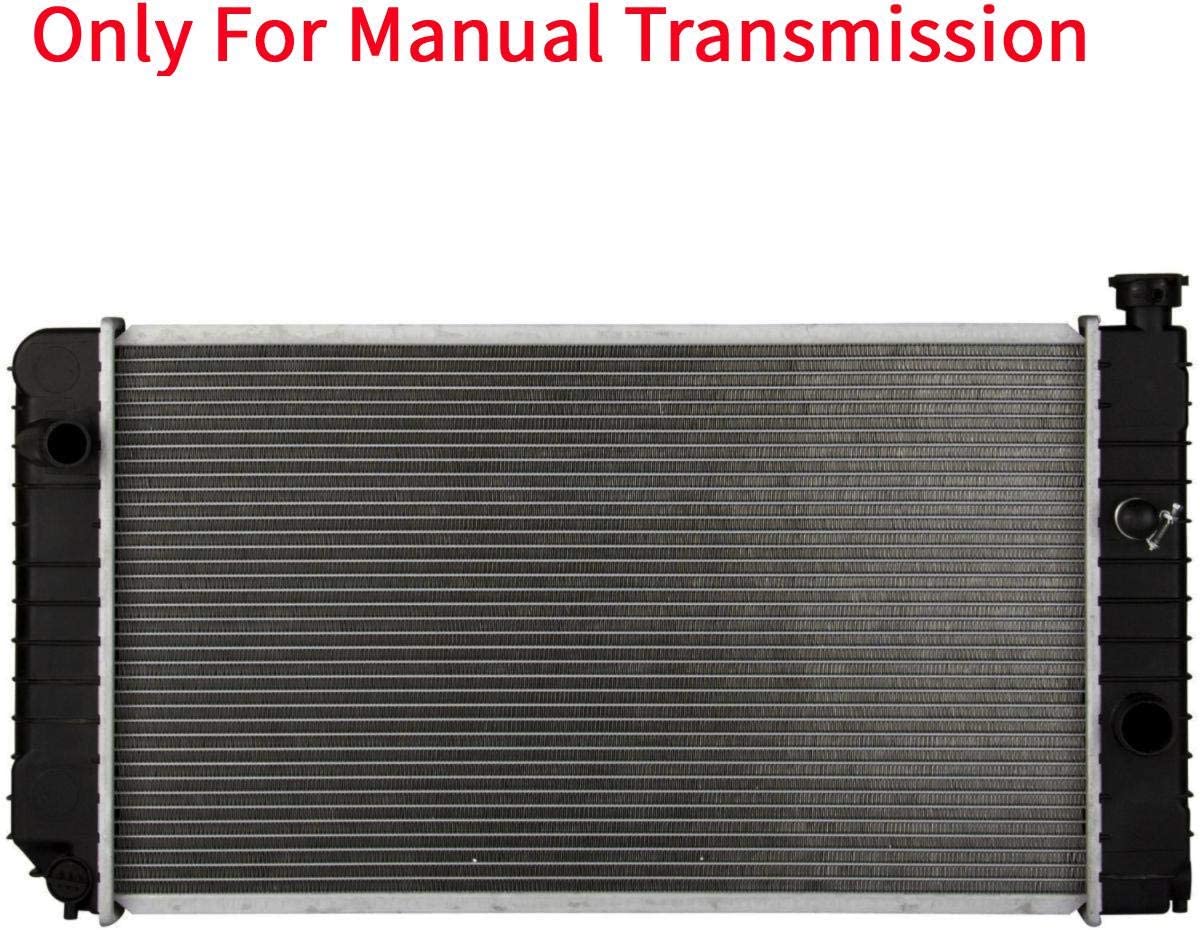 YHA MT Radiator Manual Transmission Assembly without Oil Cooler Compatible with 90-93 S10 Blazer 4.3L 92-94 Jimmy 4.3L 90-91 S15 Jimmy 4.3L 91-93 Sonoma 4.3L V6 CU1060