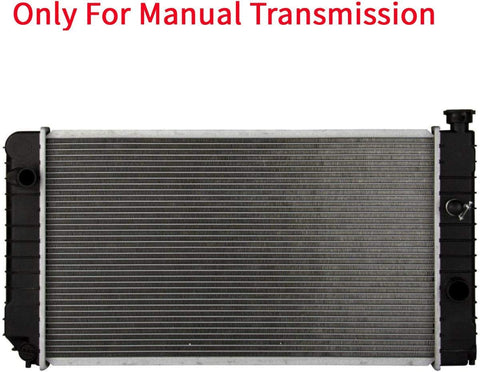 YHA MT Radiator Manual Transmission Assembly without Oil Cooler Compatible with 90-93 S10 Blazer 4.3L 92-94 Jimmy 4.3L 90-91 S15 Jimmy 4.3L 91-93 Sonoma 4.3L V6 CU1060
