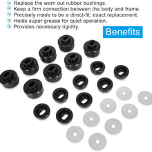 7-141 Body and Cab Mount Bushing Kit Black Fits For 1999-2014 Chevy Silverado | GMC Sierra 2WD/4WD (Set of 24 Pcs)