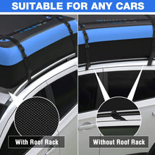 Tukuos Car Roof Bag Cargo Carrier,15 Cubic Feet Heavy Duty Rooftop Cargo Carrier with Anti-Slip Mat,Waterproof Bag,4 Lengthen Reinforced Straps,4 Door Hooks Suitable for All Vehicle with/Without Rack