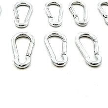 Red Hound Auto 10 Steel Spring Snap Quick Link Carabiner Hook Clips 2-3/8 Inches Length - Medium Duty 130 Pound - 7/32 Inches Thick