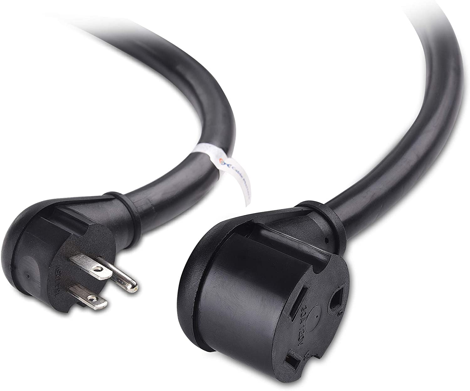 Cable Matters Angled 15A to 30A RV Adapter - 1.5 Feet (NEMA 5-15P to TT-30R)