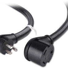 Cable Matters Angled 15A to 30A RV Adapter - 1.5 Feet (NEMA 5-15P to TT-30R)