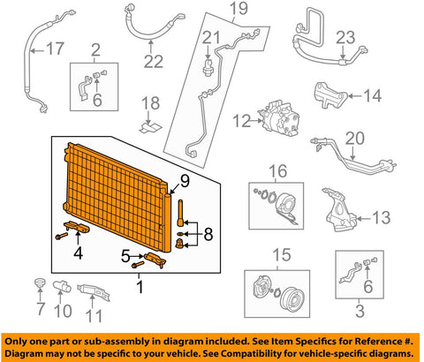 Genuine Honda 80102-SVA-A03 Condenser