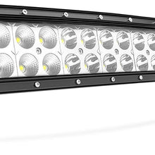 LED Light Bar Nilight 22Inch 120W Curved Spot Flood Combo LED Driving Lamp Off Road Lights LED Work Light for Trucks Boat Jeep Lamp,2 Years Warranty