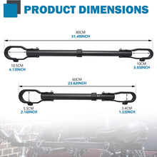 BUNKER INDUST Bike Bar Bicycle Top Tube Cross-bar Rack, Adjustable Frame Adapter for Bike Rack, Suit Y-Frame Children Ladies Mountain Road Bikes