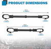 BUNKER INDUST Bike Bar Bicycle Top Tube Cross-bar Rack, Adjustable Frame Adapter for Bike Rack, Suit Y-Frame Children Ladies Mountain Road Bikes