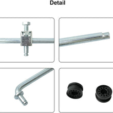 52105555AA Transfer Case Shifter Control Linkage and 68078974AA Grommet Bushings Kit Fits for Dodge Ram 1500 ST SLT SRT-10 2500 3500 2002-2005 Replace 926883 926884 68078974