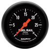 AUTO METER 2693 Z-Series Fuel Rail Pressure Gauge,2.3125 in.