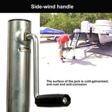 uyoyous Swivel Trailer Tongue Jack with 6" Dual Wheels -1500 lbs Capacity RV Trailer Tongue Jack Marine Boat Trailer Jack Bolt-On Twin Towing Track Caster 10 Inches Vertical Travel