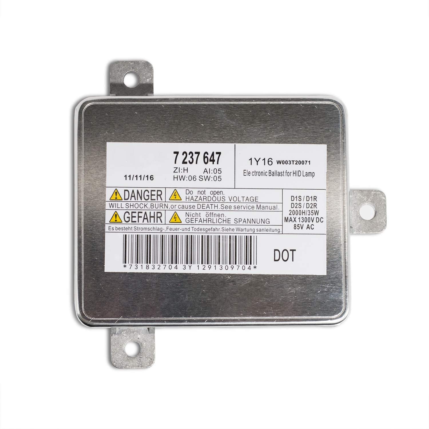 Xtremevision OEM Replacement Ballast Compatible with Mitsubishi W003T20071 Xenon HID Ballast - D1S/D1R (Single - 1 PCS) - 2 Year Warranty