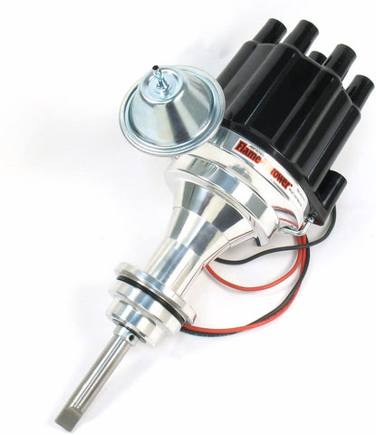 Pertronix D141700 Flame-Thrower Plug and Play Vacuum Advance Black Cap Billet Electronic Distributor with Ignitor II Technology for Chrysler/Dodge/Plymouth 273-360