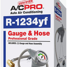 InterDynamics Certified AC Pro Car Air Conditioner R1234YF Refrigerant, AC Recharge Kit Includes Gauge and Hose, 24 in, CERTYF102-4