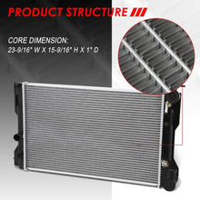 13049 OE Style Aluminum Core Cooling Radiator Replacement for Toyota Corolla Pontiac Vibe 2.4L AT MT 09-10