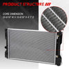 13049 OE Style Aluminum Core Cooling Radiator Replacement for Toyota Corolla Pontiac Vibe 2.4L AT MT 09-10