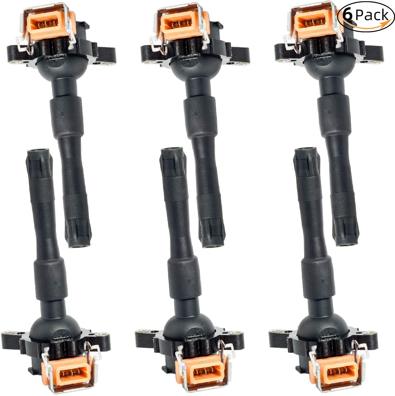 Compatible With Ignition Coil Pack for BMW 328I 325I 330I 528I 530I M3 Z3 E36 E46 E31 E38 E39 E53 E721 E720 E383 X5 M3 Z3 540 740 Range Rover Bentley Arnage V6 V8 2.5L 2.8L 3.0L 3.2L 5.4L UF354(1Pack)