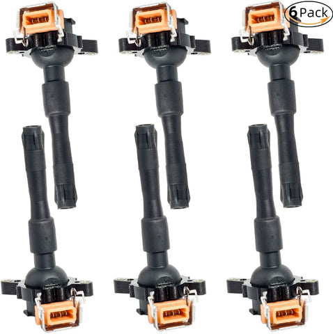 Compatible With Ignition Coil Pack for BMW 328I 325I 330I 528I 530I M3 Z3 E36 E46 E31 E38 E39 E53 E721 E720 E383 X5 M3 Z3 540 740 Range Rover Bentley Arnage V6 V8 2.5L 2.8L 3.0L 3.2L 5.4L UF354(1Pack)