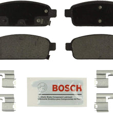 Bosch BE1468H Blue Disc Brake Pad Set with Hardware for Select Buick Encore, Verano; Cadillac ELR; Chevrolet Cruze, Sonic, Trax, and Volt - REAR
