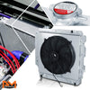 For Jeep Wrangler YJ/TJ 2.4-4.2 87-06 Full Aluminum 3-Row Radiator with Fan Shroud