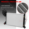 2796 OE Style Aluminum Core Cooling Radiator Replacement for Dodge Freightliner Sprinter 2500 3500 2.7L AT 03-06