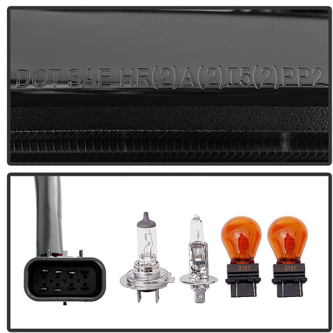 Spyder 5081056 Chevy Silverado 15-16 2500/3500 HD Projector Headlights - Light Bar DRL - Smoke