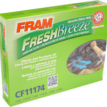 FRAM Fresh Breeze Cabin Air Filter Replacement for Car Passenger Compartment w/ Arm and Hammer Baking Soda, Easy Install, CF11182 for Select Acura and Honda Vehicles