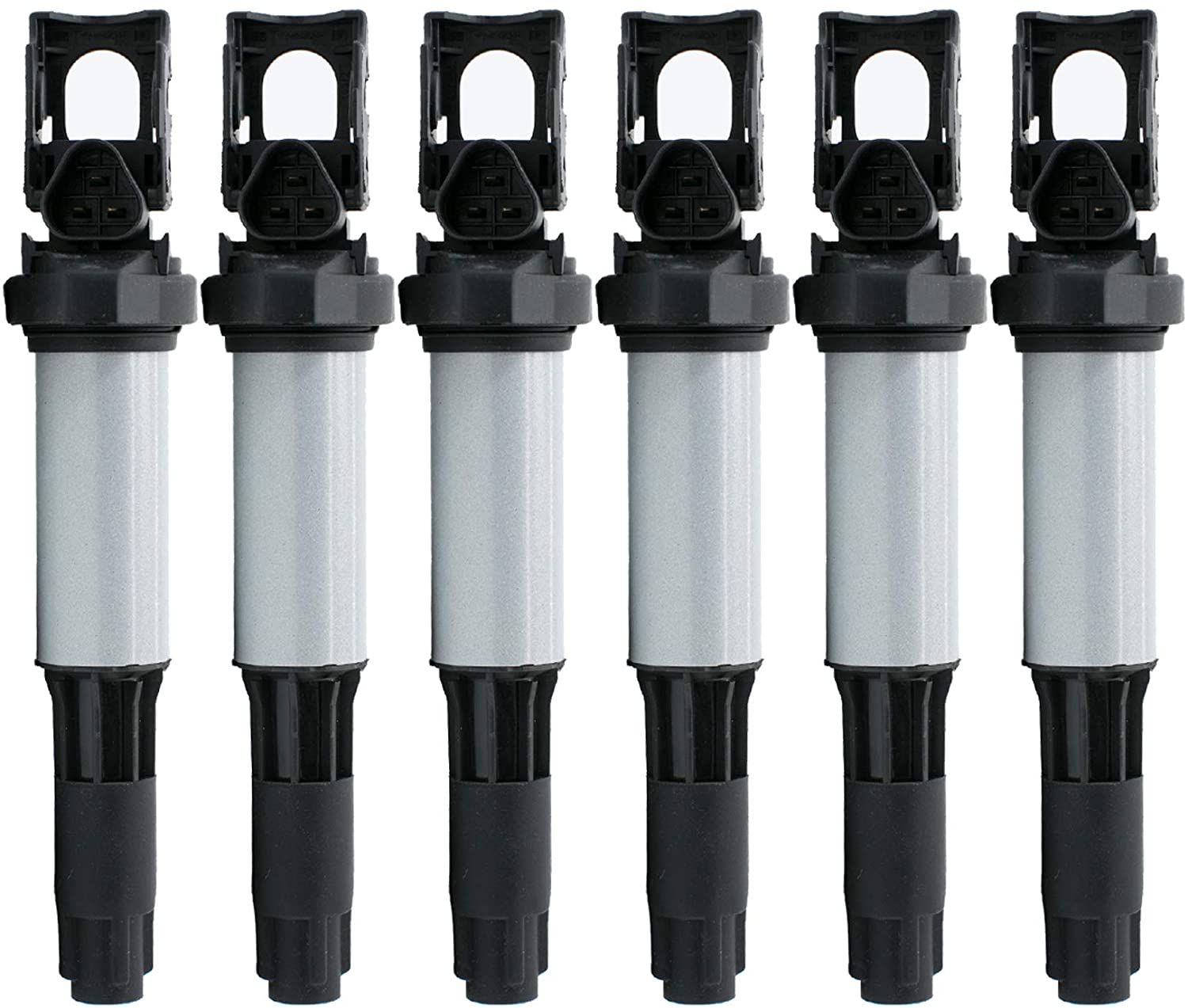 DEAL Set of 6 New Ignition Coils on Plug Packs For BMW Series 1/3/5/6/7/Alpina B6/B7/M3/M5/M6/X3/X5/X6/Z3/Z4 2.2L 2.5L 3.0L 3.2L L6 4.4L 4.8L V8 6.0L V12 Mini Countryman Paceman 1.6L L4 UF522