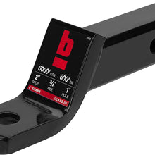 bROK Products 15975 Standard Ball Mount 2"x2"Drop, 1" Ball, Black Powdercoat