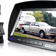 ZEROXCLUB Backup Camera System Kit,Sharp CCD Chip, 100% Not Wash Up,IP69 Waterproof Rear View Camera + 7’’ LCD Reversing Monitor for Truck/Semi-Trailer/Box Truck/RV (ERY01-Wired)