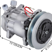 Mophorn Universal Air Conditioner AC Compressor and Clutch CO 4745C 7512858 ABPN83304404 SD7H15