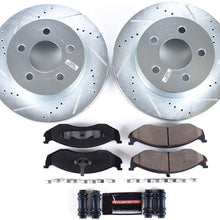 Power Stop K2152 Front Brake Kit with Drilled/Slotted Brake Rotors and Z23 Evolution Ceramic Brake Pads