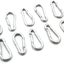 Red Hound Auto 10 Steel Spring Snap Quick Link Carabiner Hook Clips 2-3/8 Inches Length - Medium Duty 130 Pound - 7/32 Inches Thick
