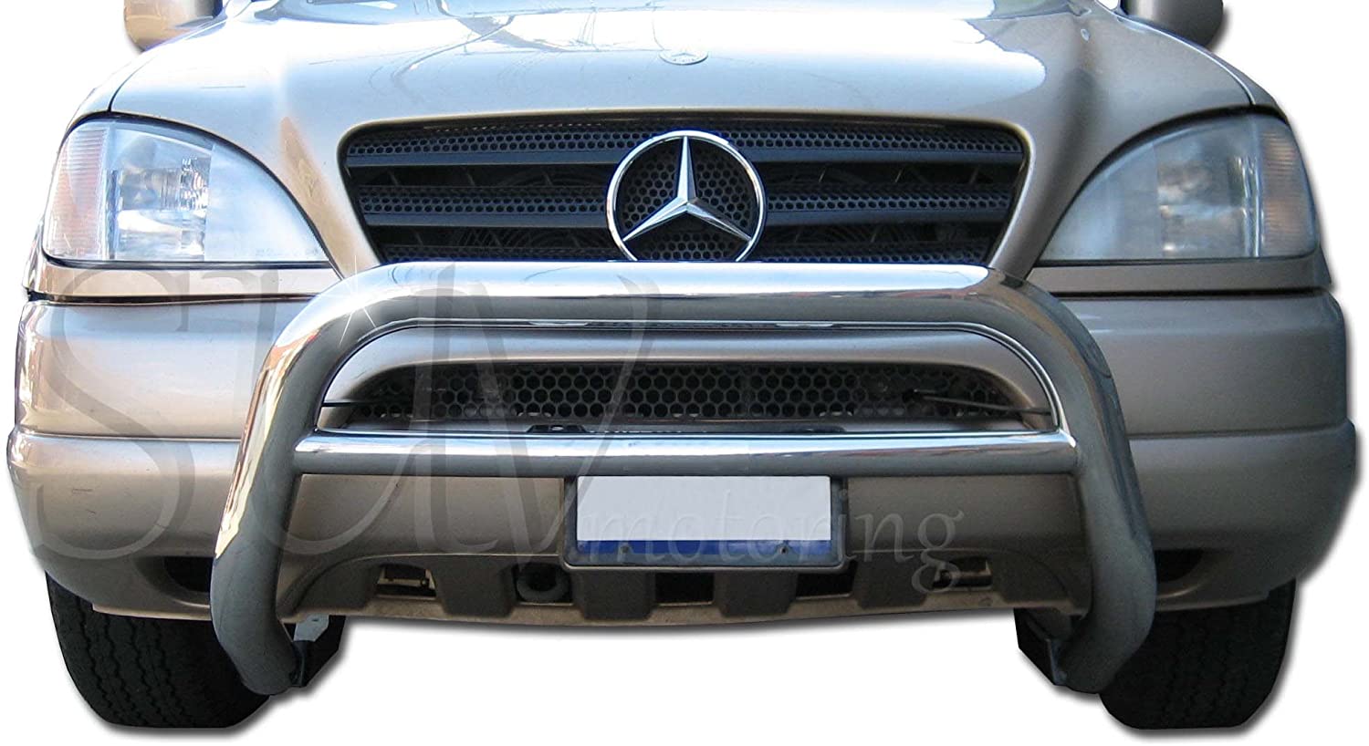 2006-2011 Mercedes Benz ML350 ML550 Bull Bar Grille Guard Protection Stainless Steel