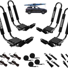 J-bar Kayak roof Rack,Universal Rack Carrier for Kayaks Boat Surf Ski Canoe, SUP, Surfboard and Ski Board Rooftop Mount Rack on SUV