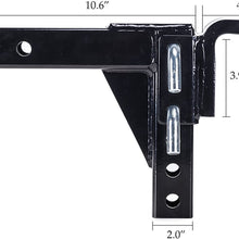Orion Motor Tech 8-Position Adjustable Trailer Drop Ball Mount Hitch for Towing, fit 2 Inches Receiver RV, 5,000 LB Capacity