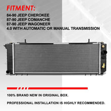 DPI 78 OE Style Aluminum Core Radiator Replacement for Jeep Wagoneer Comanche Cherokee 4.0L 87-90