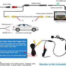 PARKVISION Backup/Front View Camera,IP68 Waterproof Great Night Vision HD Reverse Rear View Backup Cameram,Universal Vehicle Backup Camera System for Cars Pickup Trucks SUVs RVs Vans