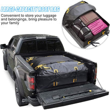 19 Cubic Feet Car Rooftop Cargo Carrier Bag, Waterproof Car Roof Bag, Soft Roof Top Luggage Bag for All Vechicles with or Without Racks - with Waterproof Zip, Storage Bag, Anti-Slip Mat & 6 Door Hooks