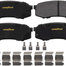 Goodyear Brakes GYD606 Truck & SUV Carbon Ceramic Rear Disc Brake Pads Set Vehicle Replacement Part for Lexus GX460, GX470, LX450, and More