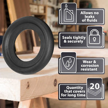 15pcs Oil Drain Plug Crush Washer Gasket Seal – 14mm Replacement for Hyundai/Kia - OEM 21513-23001 Fits Most Popular Models 2001-2022 by AUTOMAJOR