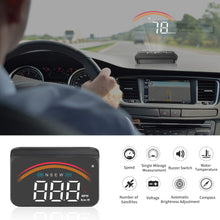 3.5” Upgrade HUD OBD2 GPS Speedometer Odometer Compass Mileage Diagnostic Cleaner Display Altitude Flux Data Clock Alarm Overspeed Temperature Pressure Turbine 2 Systems Compatible for All Vehicles