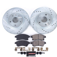 Power Stop K5550 Front Brake Kit with Drilled/Slotted Brake Rotors and Z23 Evolution Ceramic Brake Pads