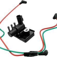 Turbo Emission Vacuum Harness Connection Line and Wastegate Boost Solenoid Fits for Ford F250 F350 F450 F550 Super Duty 1999-2003 7.3L Diesel Powerstroke Engines Replace F81Z9E498DA F81Z6C673AA