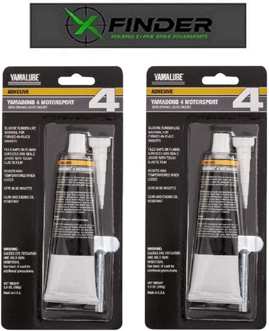 XFINDER POWERED BY PINE GROVE POWERSPORTS Yamalube Yamabond 4 Motorsport Liquid Gasket, 2 Pack, Includes X-Finder Sticker
