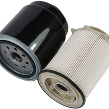 CARMOCAR Fuel Filter Water Separator Set replacement for Dodge 6.7L Cummins 2013-2017 Ram 2500 3500 4500 5500 Diesel Trucks