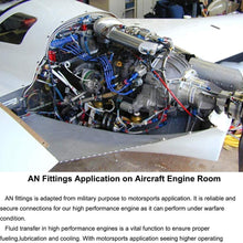 BENBW 1Set Fuel Push On Hose End Oil Fitting Oil Cooler 0/45/90/180 Degree Reusable Hose End Adapter for Car Engine (45 Degree)