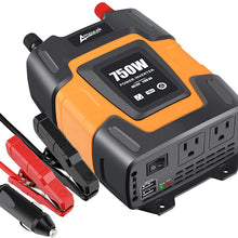 Ampeak 100W Car Power Inverter DC 12V to 110V AC Converter with 2.1A USB Car Adapter